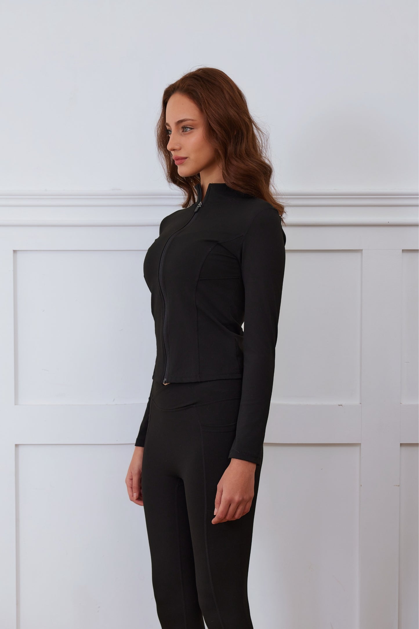 Autour Zip-Up Jacket - Black